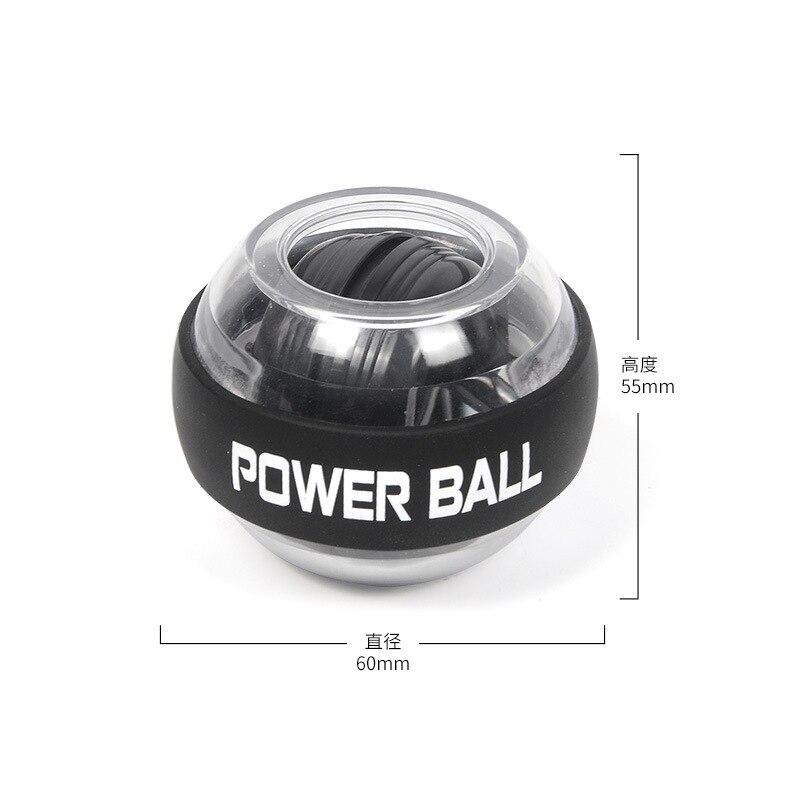 LED Muscle Power Ball Wrist Ball Trainer Relax Gyroscope PowerBall Gyro Arm Exerciser Strengthener Fitness Equipments: Default Title