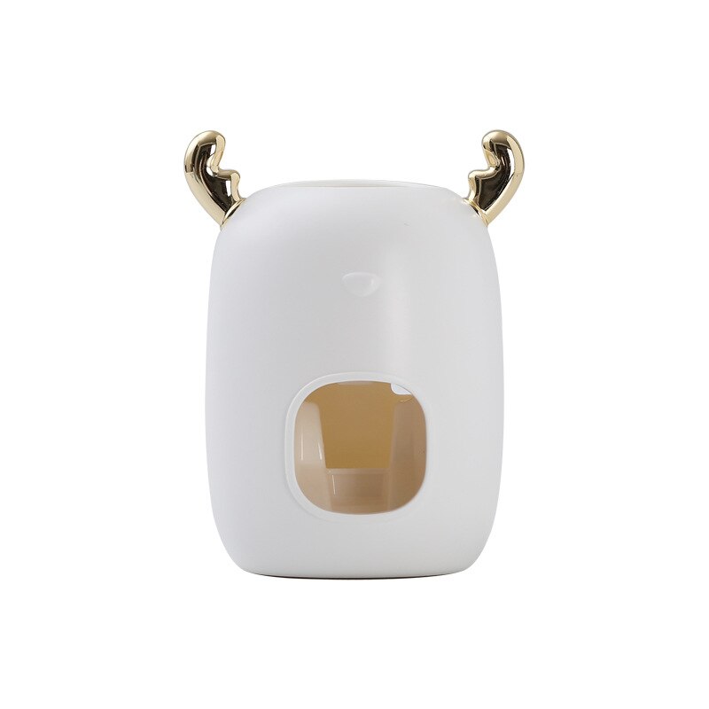 Distributeur de dentifrice mural pour enfants, support de rangement, ensemble d'accessoires de salle de bain: 01