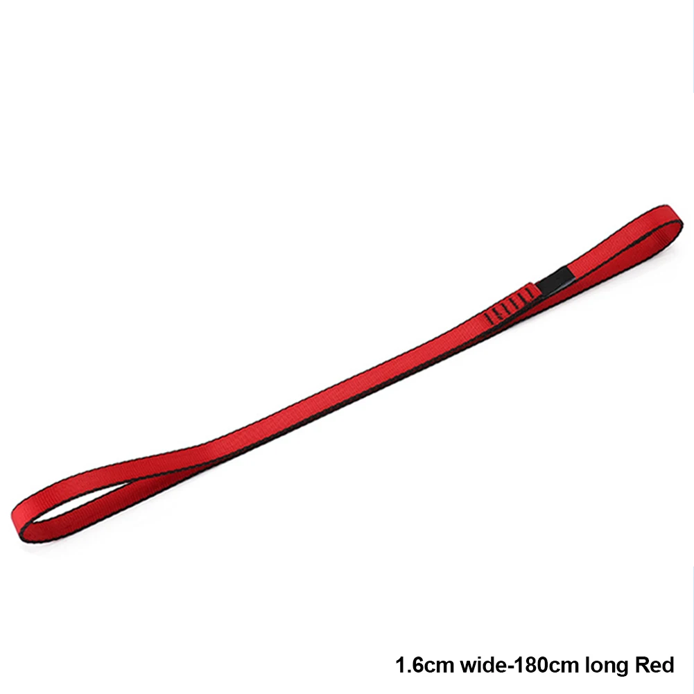 Ceinture d'escalade 22kN, fournitures de protection, ceintures portables en Polyester haute résistance, équipement d'extérieur: Rouge