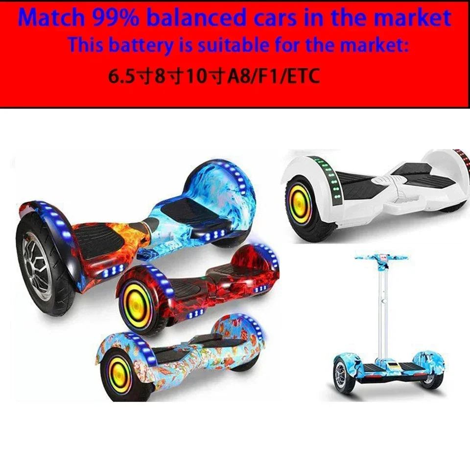 Original lithium battery for electric balance vehicles, 36V 10S2P XT60 plug, 18650 large capacity lithium battery, 42V, 6800mAh