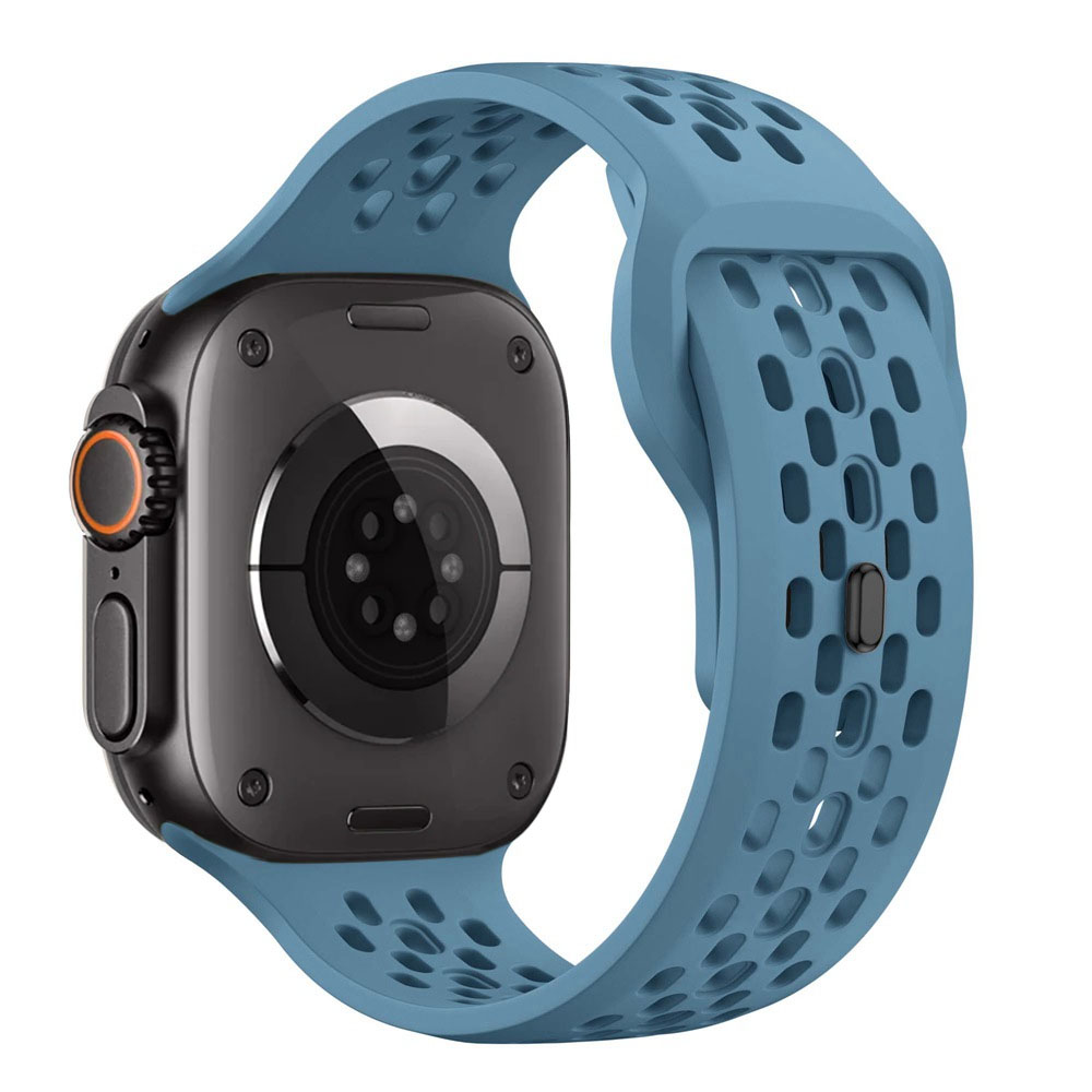 Correa de silicona para Apple Watch Correa 46mm 45mm 41mm 44mm 49mm 40mm 42mm pulsera Correa para Iwatch Series 10 9 8 7 6 5 SE Ultra 2: Negro carbón / 12 mm