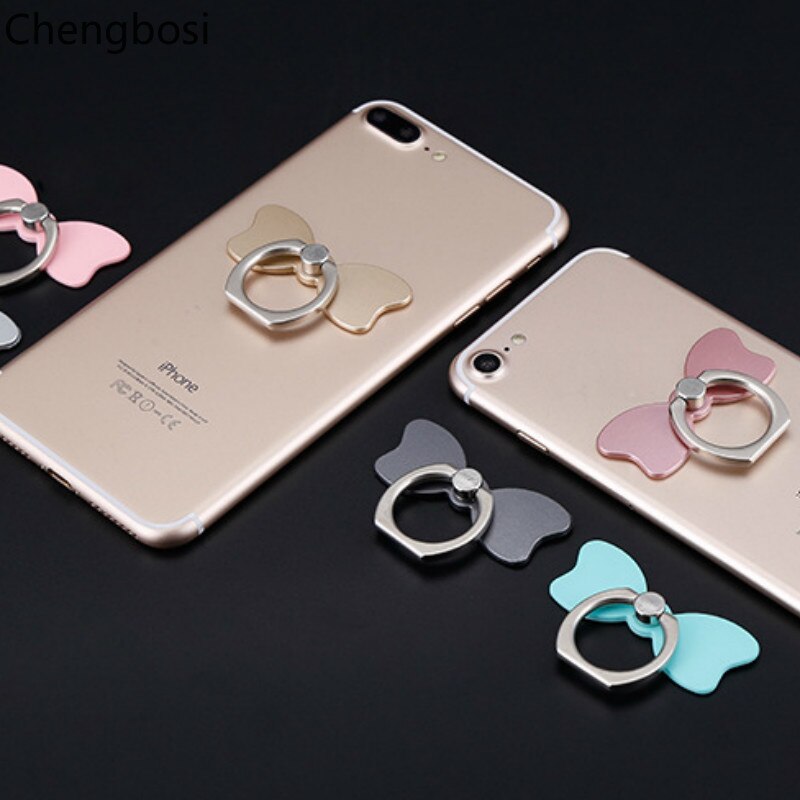 Bow Shape 360 Degree Metal Ring Finger Stand Bracket Holder For Smart Phone For iPhone6/6s/7 plus/8 for Samsung Huawei