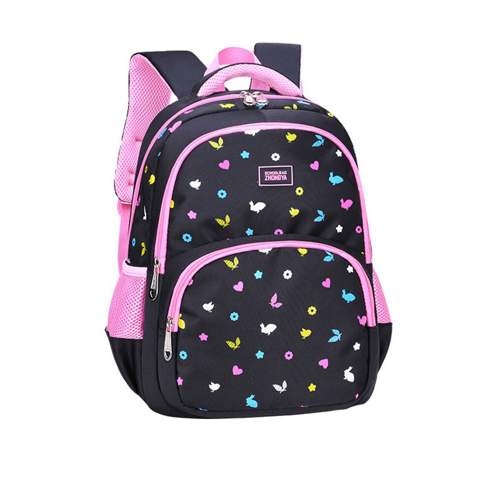 Girl Printing Primary Bookbag School Backpacks For Girls Boys Kids School Bags Children: pink big