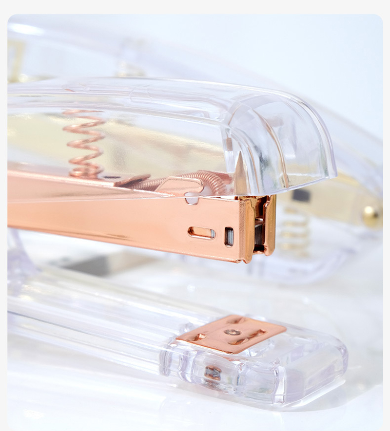 Rose Gold Stapler Edition Metal Manual Staplers 24/6 26/6 Include 100 Staples Office Accessories School Stationery Supplies