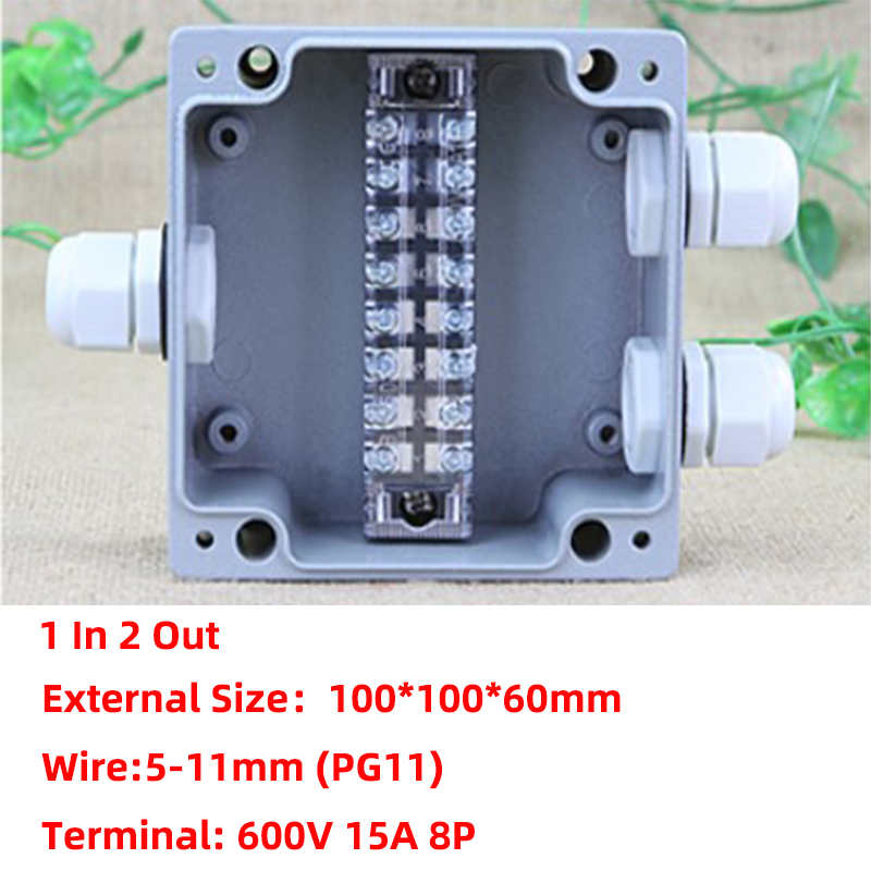 Aluminum Enclosure Project Box IP66 Outdoor Waterproof Junction Box Electrical Threading Case DIY Sealed Dustproof &amp; Rain Case: VT43-1C2