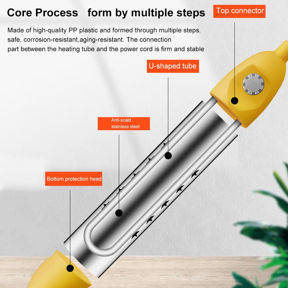 220V 2500W Water Verwarming Staaf High-Power Rvs Automatische Uitschakeling High-Power Elektrische U-Vormige Buis Boiler