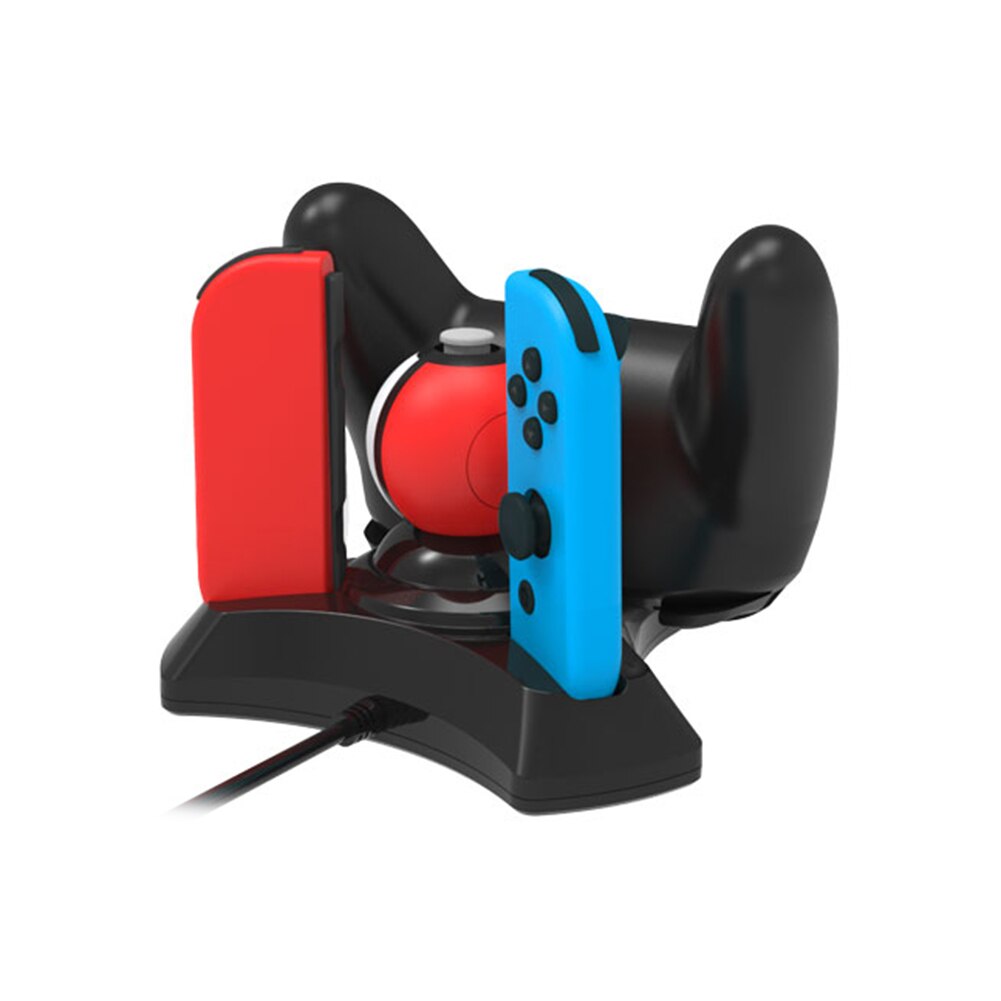 4 in 1 Charging Dock Station for Nintendo Switch Pro Controller Poke Ball Plus Charger Stand