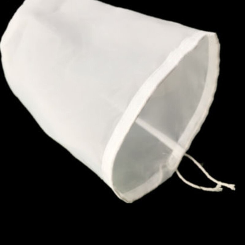 Cylinder genanvendelig møtrik mælk te juice vin finmasket filterpose hvid del: 20 x 20