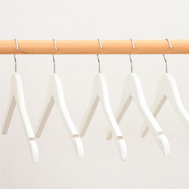 Witte Jas Hanger Massief Hout Hangers Trui Hangers Extra Brede Schouder Houten Hangers Voor Zware Jas Rok