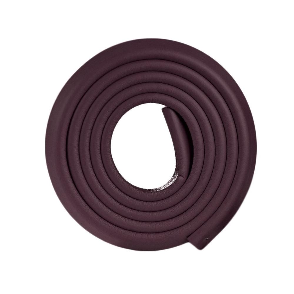 2M Baby Veiligheid Bumper Guard Kinderen Bescherming Tafel Desk Edge Corner Guard Strip Meubels Rubber Foam Bumper Botsing: brown