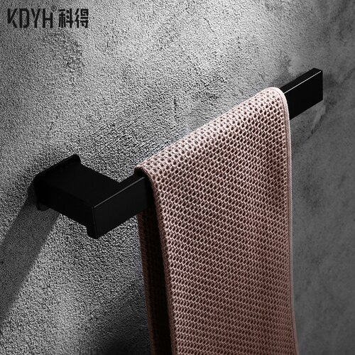 Nordic space aluminium veggmontert baderomstilbehør svart dusjhjørnehylle servantsett håndkleholder hardware baderom: Håndkle ring