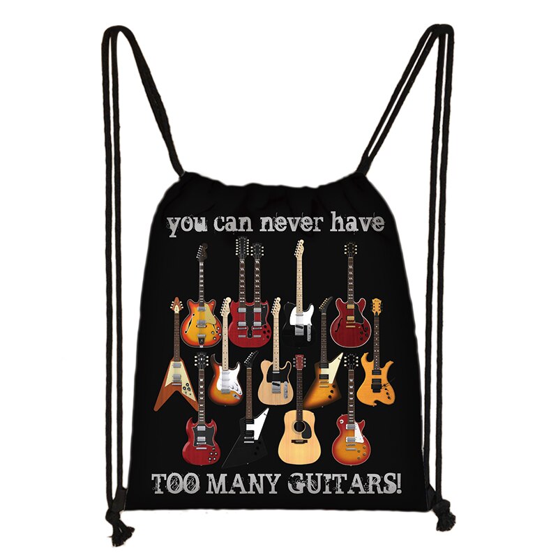 Mochila de Piano/guitarra con cordón para mujer, bolsa de viaje para adolescentes, niños y niñas, bolsa de almacenamiento para notas musicales: skdpiano11