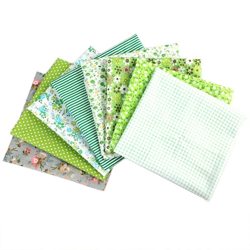 8 stuks textielstof katoen vierkant bedrukt textiel voor bundel doe-het-zelf knutselen naaien kleding quilten 50 x 50cm