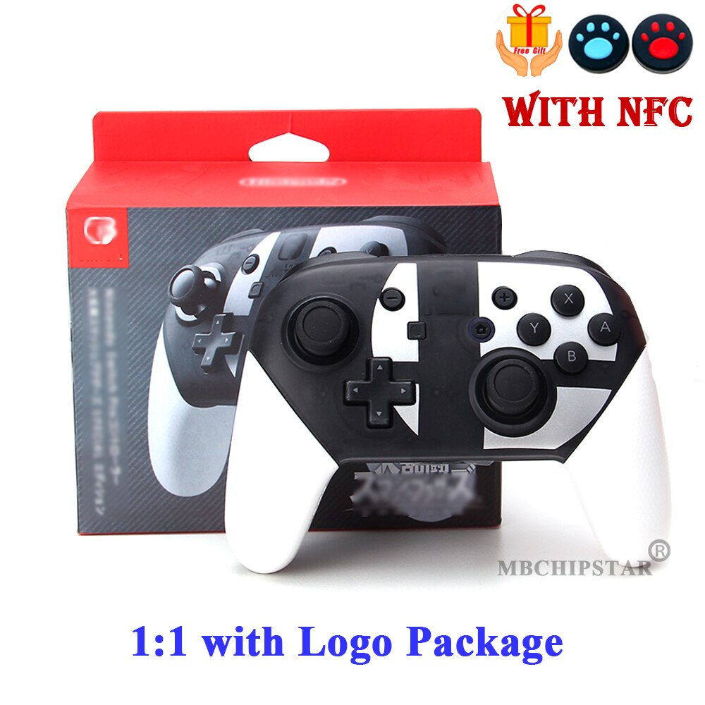 1/2 Pcs Wireless Bluetooth-compati Pro Controller Gamepad Joypad Remote Joystick for Nintend Switch Console Game Accessories: SuperSmaswith NFC