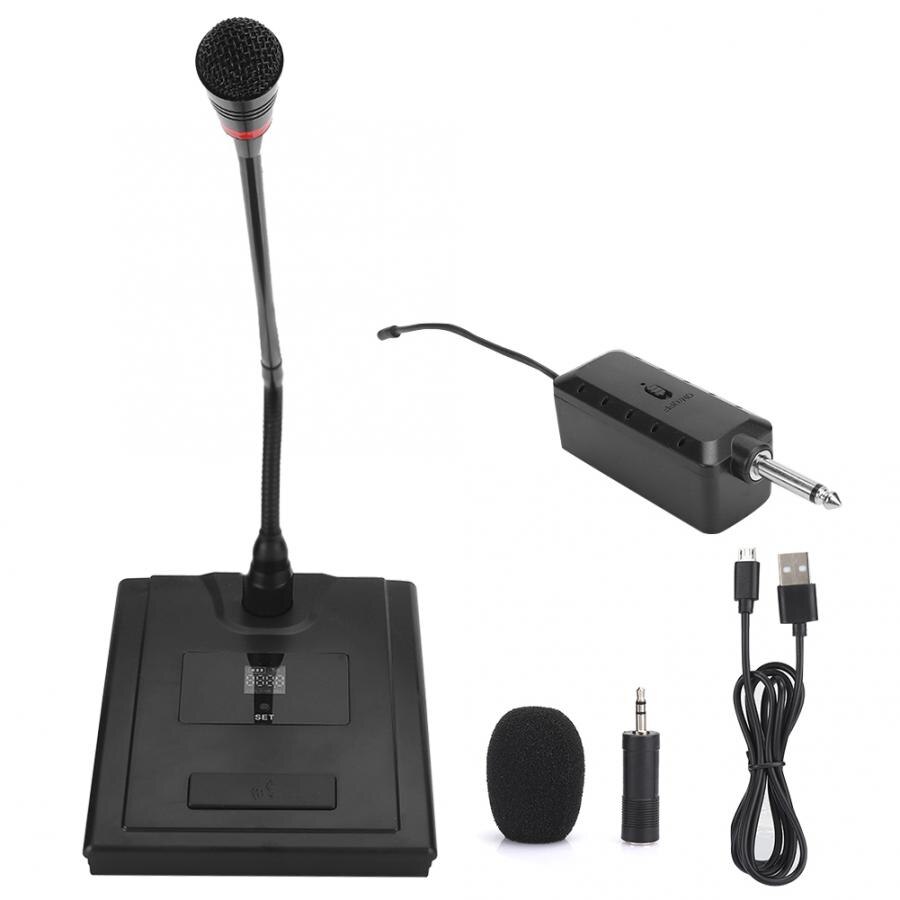 Multi-function Gooseneck Microphone Wireless Omnidirectional Conference Desktop Studio Microphone