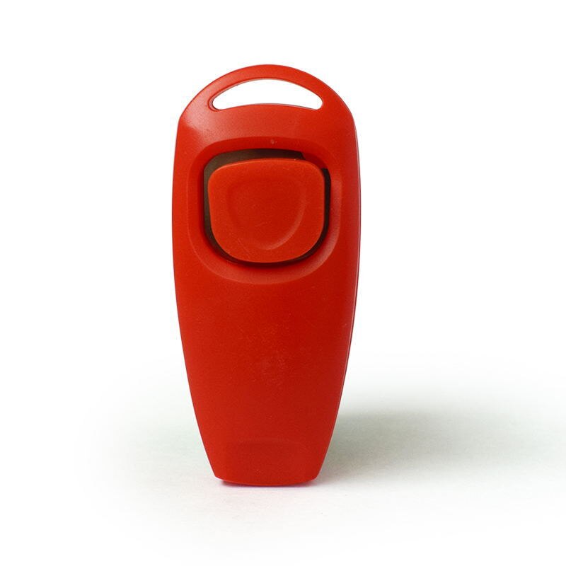 Silbato portátil de forma bonita para perros, guía de ayuda de entrenamiento con llavero, silbato de entrenamiento, productos suministros para mascotas: Rojo
