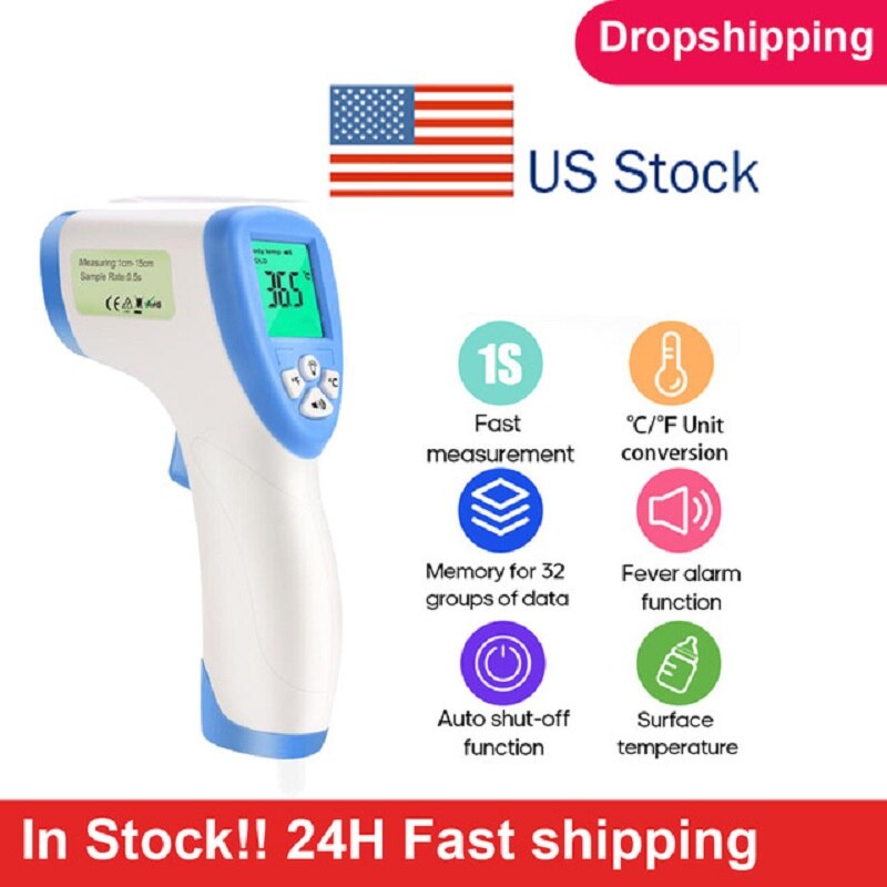 Fingertip Pulse Oximeter OLED Display Finger Clip Oximetro HRV SpO2 PR PI Respiratory Rate Sleep Monitor + Infrared Thermometer: Brown