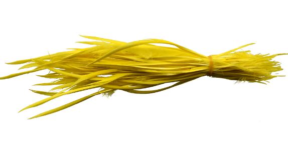 100 pièces teinture colorée coiffure indienne cheveux étendre plumes d'oie bricolage fête mariage broche accessoires tête ornements: yellow