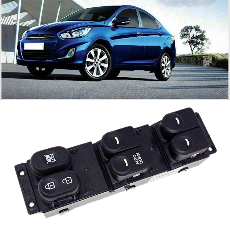 Auto Ruitbediening Hoofdschakelaar Knop Met Venster Enkele Lifter Schakelaar Knop, Voor Hyundai Accent Solaris