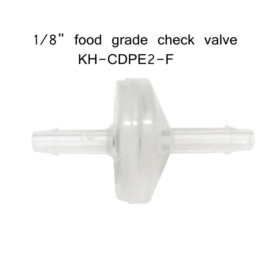 Livsmedelsventil pp plast backventil backventil 1/8 "  to 3/8 " ventil kh-cdpe-f-serien dgozone: Kh-cdpe 2- f