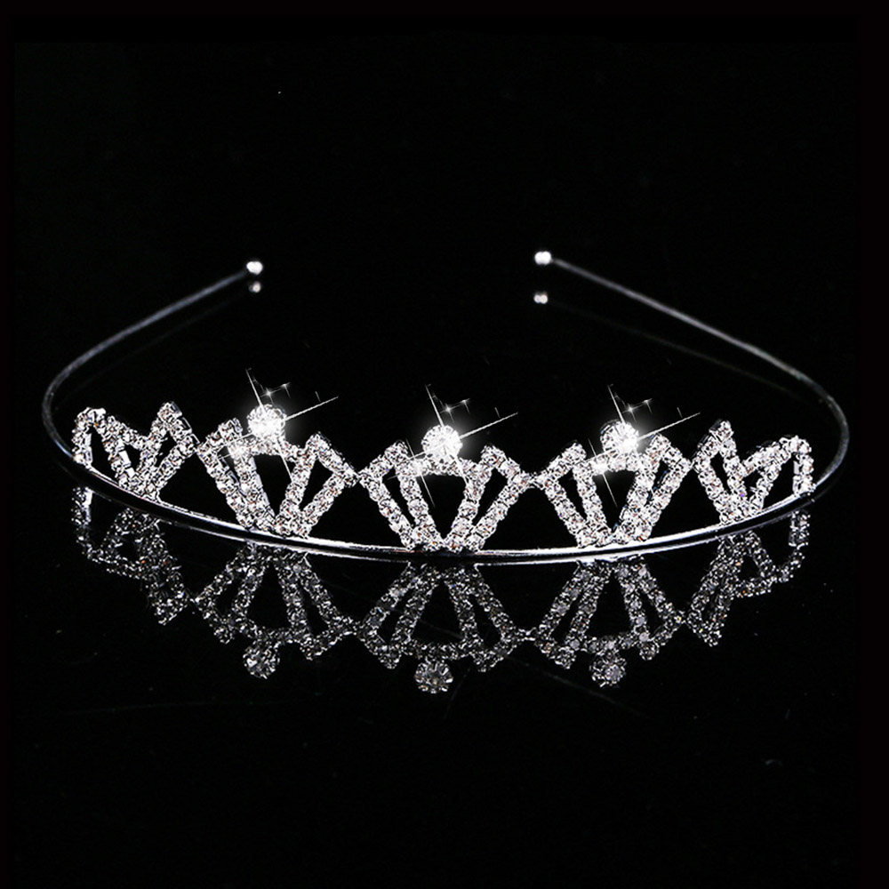 AINAMEISI Rhinestone tiary ślubne opaski do włosów akcesoria kryształowe korony dla kobiet dziewczynki kwiatowe ślubne peruki imprezowe biżuteria: 12