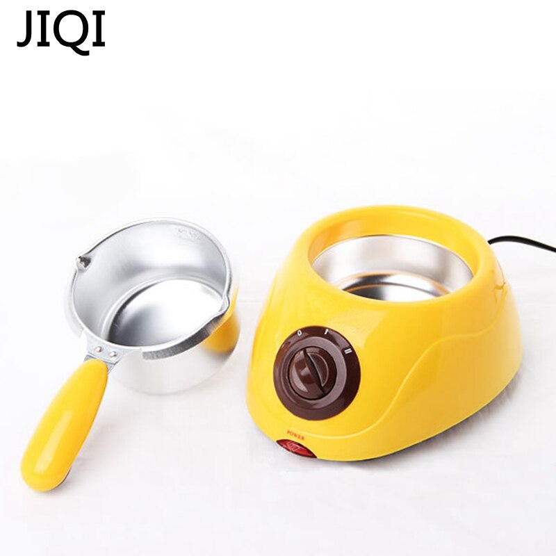 JIQI Electric mini Chocolate Fondue chocolate melting pot fountain Chocolate Melt Pot melter Machine boy girl