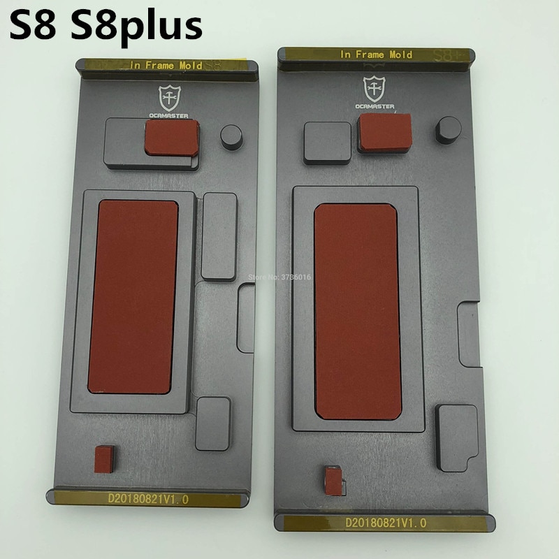 OCAMASTER-Molde de marco para reparación de laminado de vidrio, Marco medio LCD, no necesita cable flexible curvado, para Samsung S8 S8 plus