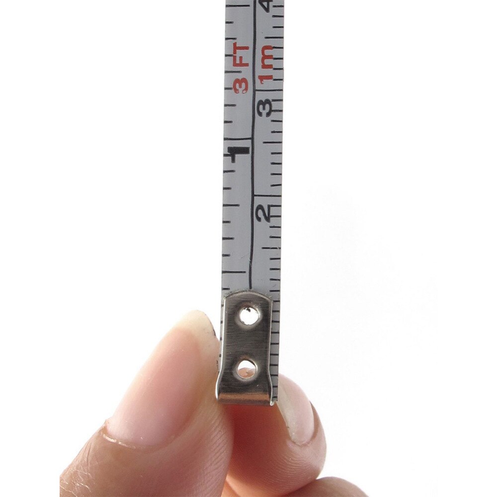 Clear Scale 1M/3Ft/40Inch Easy Retractable Ruler Tape Measure Super Mini Portable Pull Ruler With Keychain For Travel