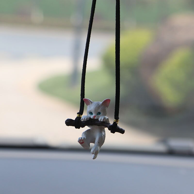 Auto Interieur Goed Geluk Hanger Cats Auto Achteruitkijkspiegel Hanger Prachtige Cadeau Auto Decoraties Uit De Veilige Achteruitkijkspiegel (Color : 4