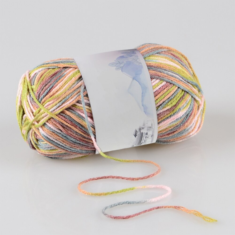 Milk Sweet Soft Cotton Baby Knitting Wool Yarn Milk Cotton Soft Baby Yarn For Hand Knitting 50g/ Crochet Baby Woolen