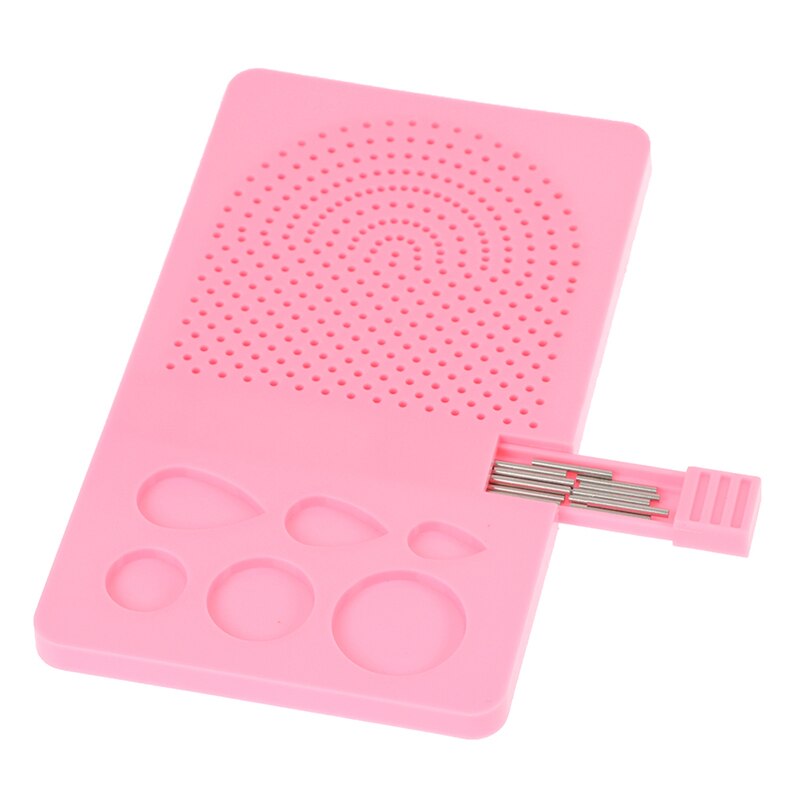 Latest Needle Plate Paper Folding 20 Roots DIY Paper Quilling Tool Grid Guide Handmade Paper Craft Tool: Pink
