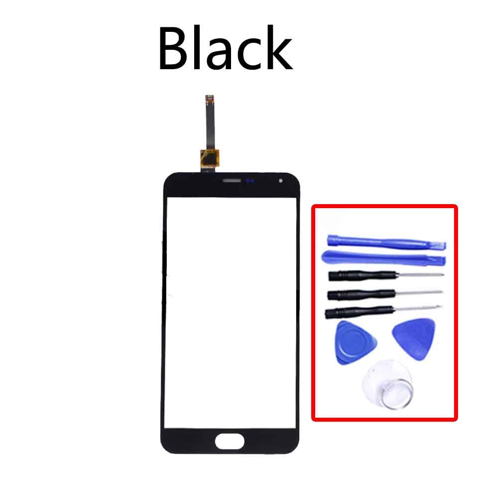 Für Meizu M2 Hinweis Touchscreen Digitizer LCD Anzeige Vorderseite Glas Tafel Sensor Ersatz Ersatz 5,5 zoll: Schwarz-mit Werkzeug