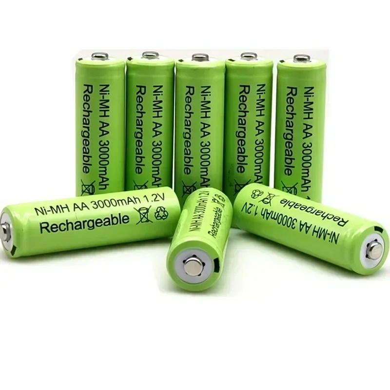 2025 neAA 1,2 V3000mAh Ni-MH 1,2 V baterías batería recargable verde lámpara Solar de jardín linterna LED lámpara linterna
