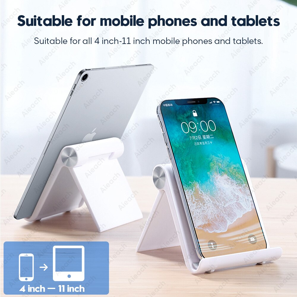 Aieach yleinen taitettava pöytätablettiteline puhelimelle ipad samsung xiaomi huawei lenovo 7.9 to 11 tuuman tabletin teline ipad-teline