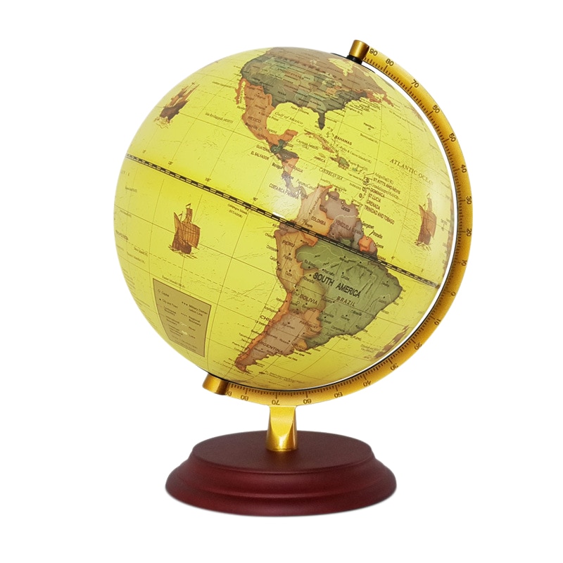 25Cm Wereld Aarde Globe Kaart Geografie Globes Voor Desktop Decoratie Onderwijs Home Office Aid Miniaturen Kids