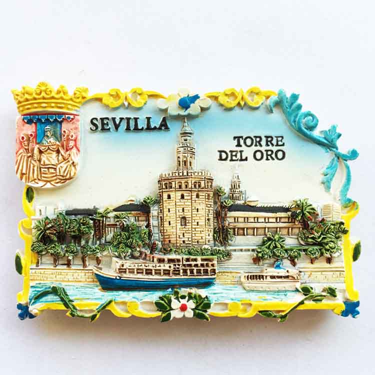 Italia hartsi jääkaappimagneetit matkailu matkamuisto toscana firenze san gimignano siena venezia jääkaappi tarrat kodin sisustus: Sevilla