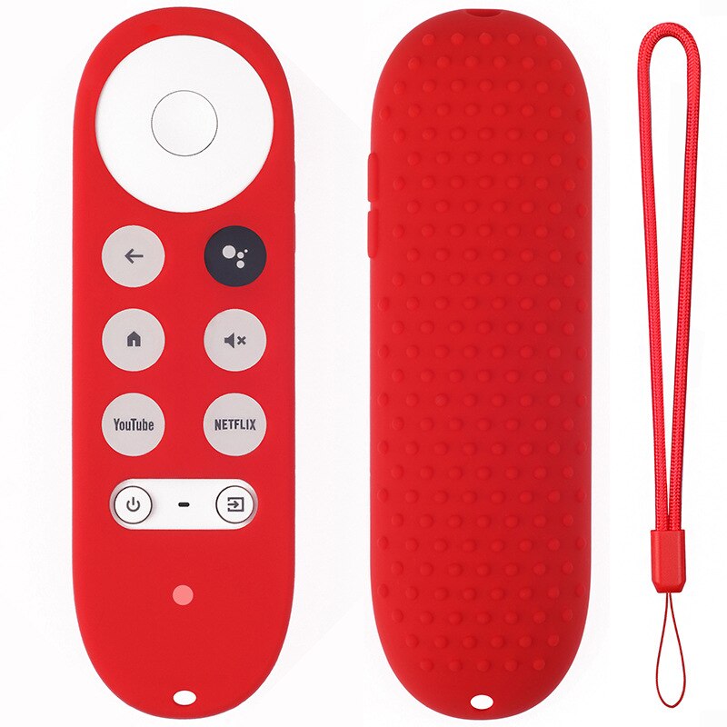 Funda de Control remoto de silicona para Chromecast, accesorios de para Google TV , antipérdida por voz