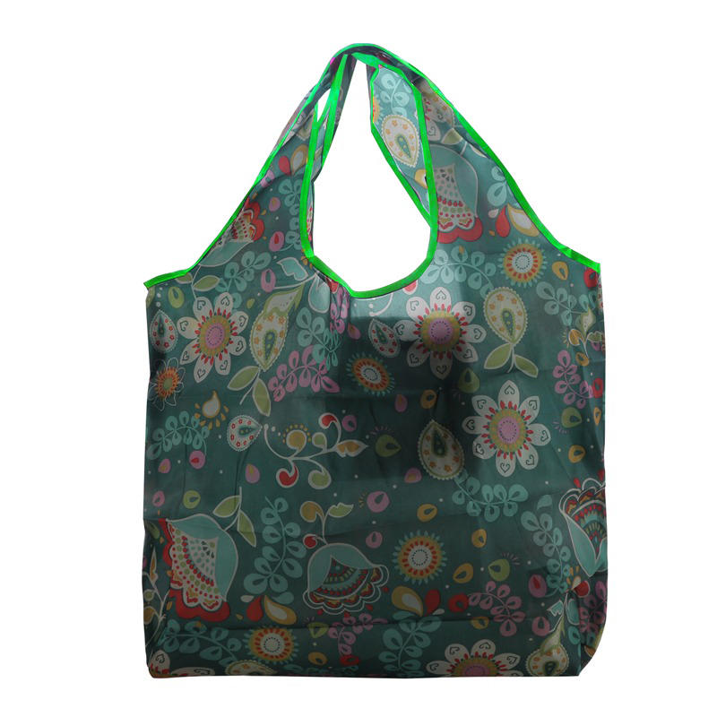 Sacs de courses portables à la , diverses impressions et grande capacité, en Nylon pratique, facile à plier, paquet essentiel de voyage: GRIS