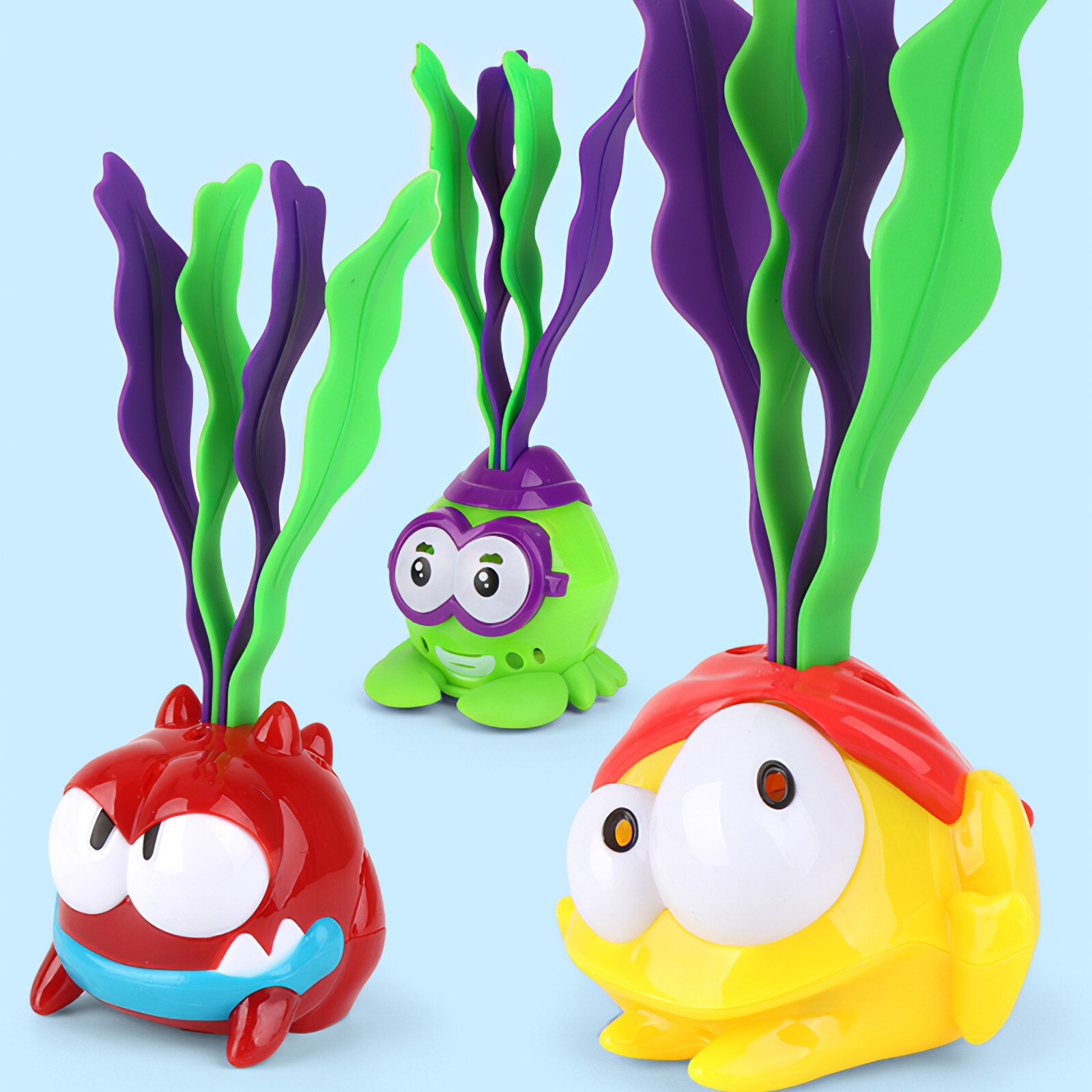 3pcs Light Up Diving Toy Seaweed Diving Toy Cultivate Hand-Eye Coordination Ability While Playing Diving Training Aquatic Toy