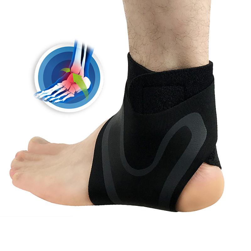 1Pcs Enkel Ondersteuning Enkelbrace Ondersteuning Compressie Mouw Fasciitis Plantaris Pijn Voet Wraps Sport Veiligheid Accessoires: Left foot / L