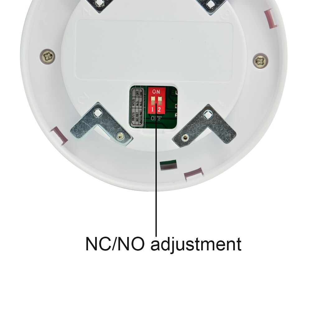 Home security Fire control wire smoke alarm NC NO signal output adjustment intelligent alarm system accessories Smoke detector