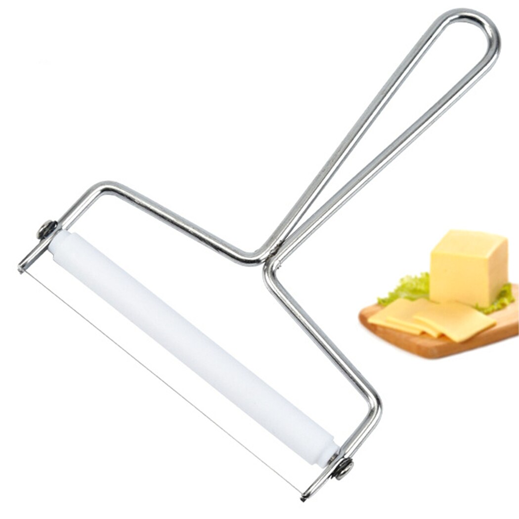 1PC Cheese Slicer Stainless Steel Cheddar Cutting Tool Butter Chocolate Wire Slicer Kitchen Rallador Food Cutter Accessories
