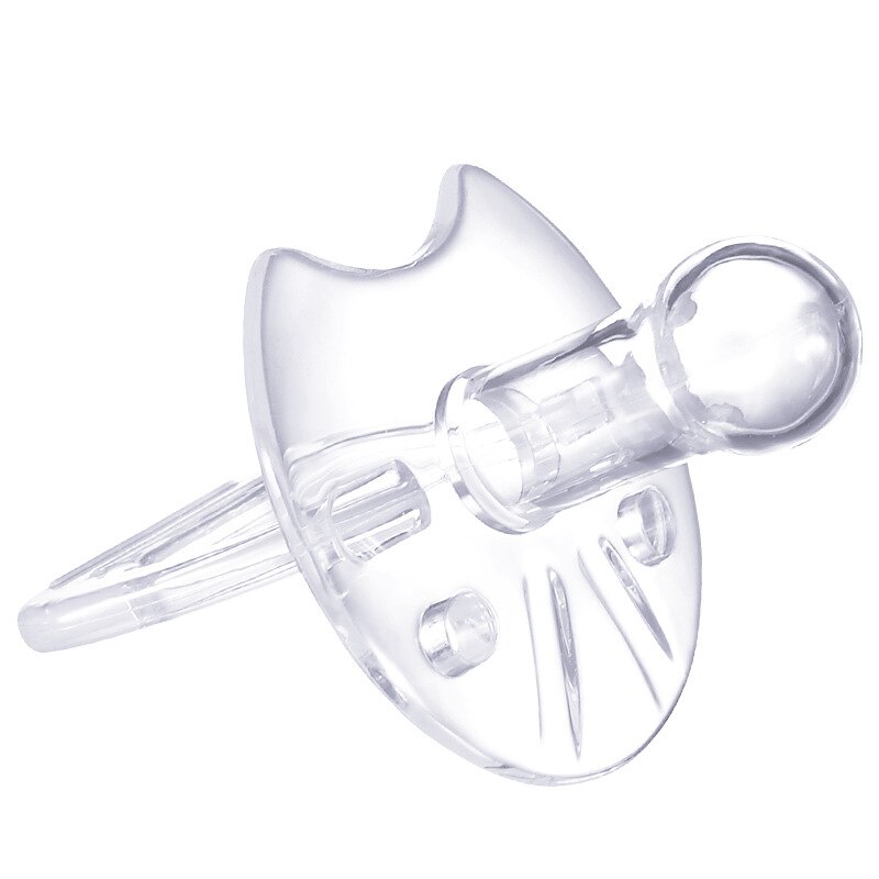MiaMia Boîte à Tétines En Silicone (2 Pièces) - Porte-Sucette Pour Poussette, Sans BPA - Gris