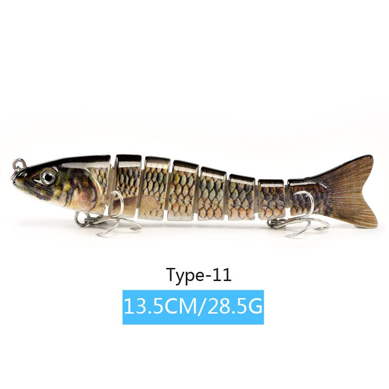 14cm 23g 8 Segment Köder Sinking Wobbler Angeln Lockt Harte Künstliche Gelenk Crankbait Swimbait Für Angelgerät Locken: 11