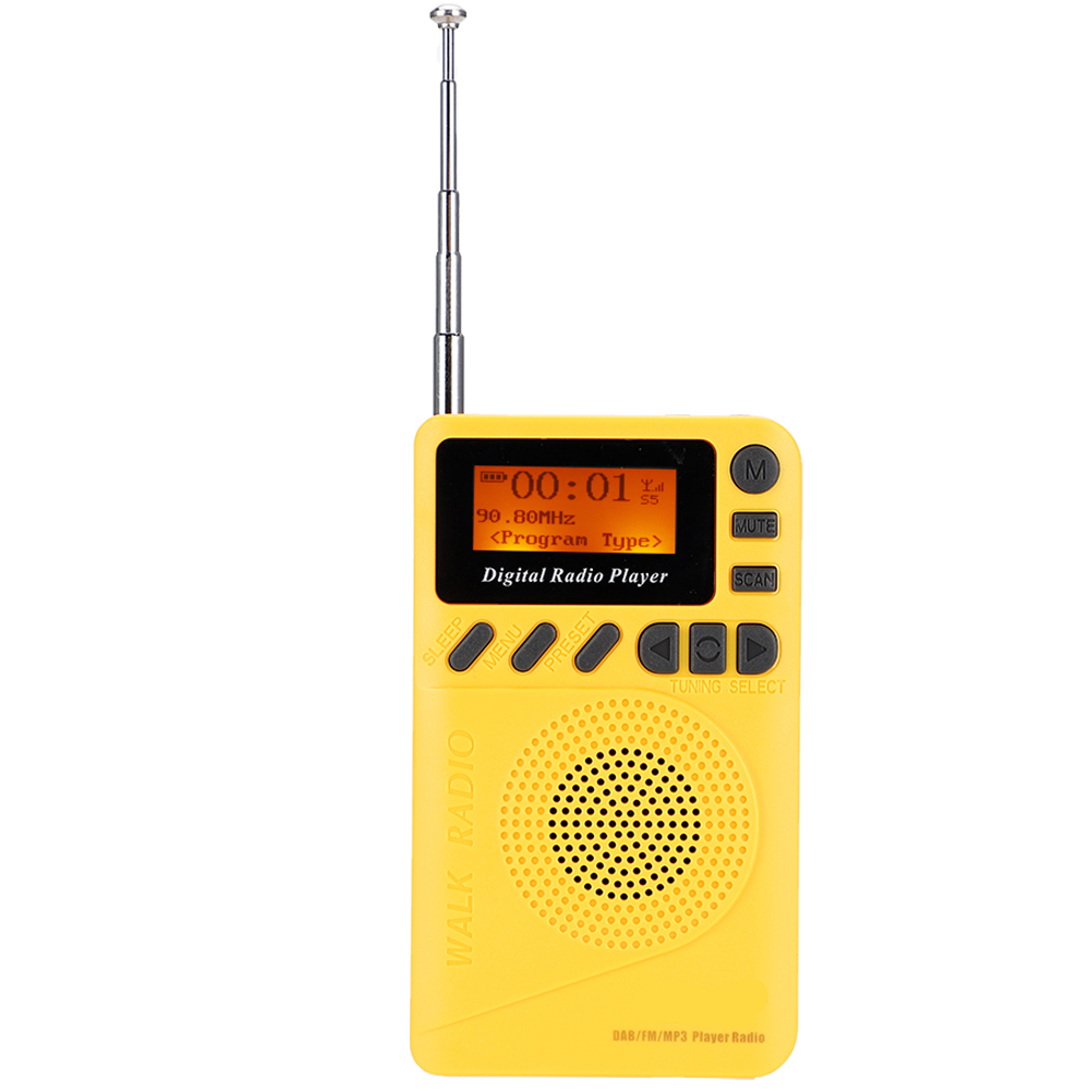 Digital DAB Radio Digital Stereo Receiver Mini Pocket Digital DAB+FM Radio Stereo Receiver Digital Radio with Reader MP3 Player