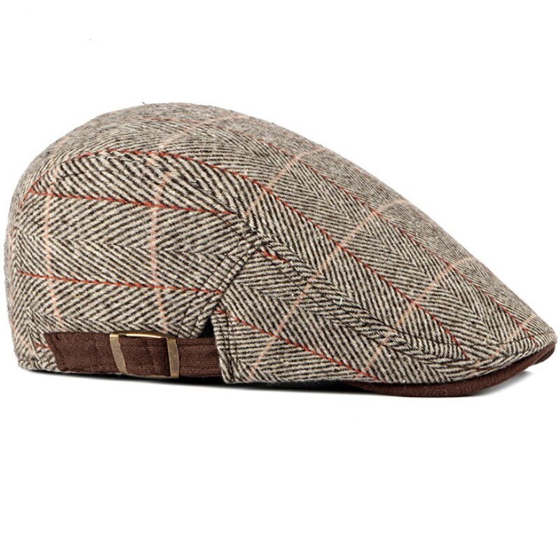 Donna uomo cappelli 2019 berretti berretti nero a spina di pesce strillone panettiere ragazzo cappelli tweed berretto piatto cappello da uomo inverno autunno cappelli Boinas