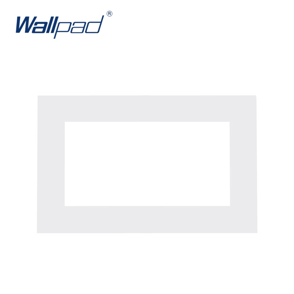 Wallpad PC Glass Aluminum Panel Frame Hotel Panel Frame 147*86mm Frames Panel Only: PC White
