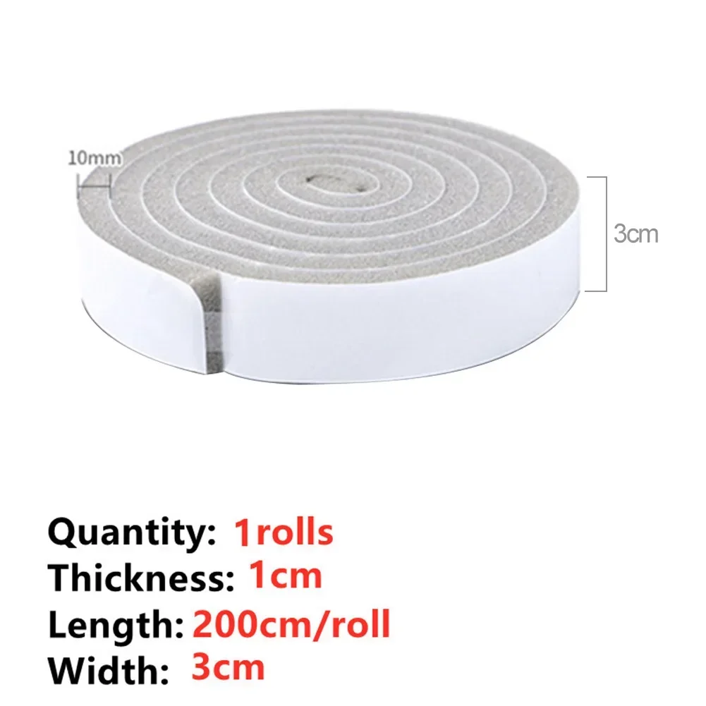 Door Window Sealing Strips Sound-Proof Foam Weatherstrip Noise Insulation Draft Excluder Bottom Seal Strip Blocker Wind Guard