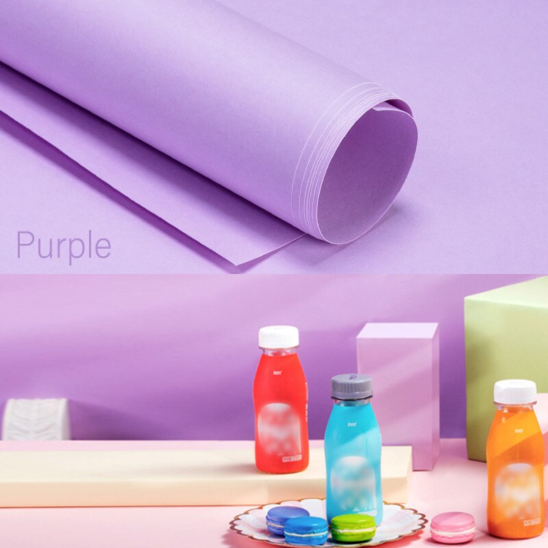 80*100cm PVC Photography Backdrop Photo Background Waterproof Photograph Backdrops Paper For Studio: Purple
