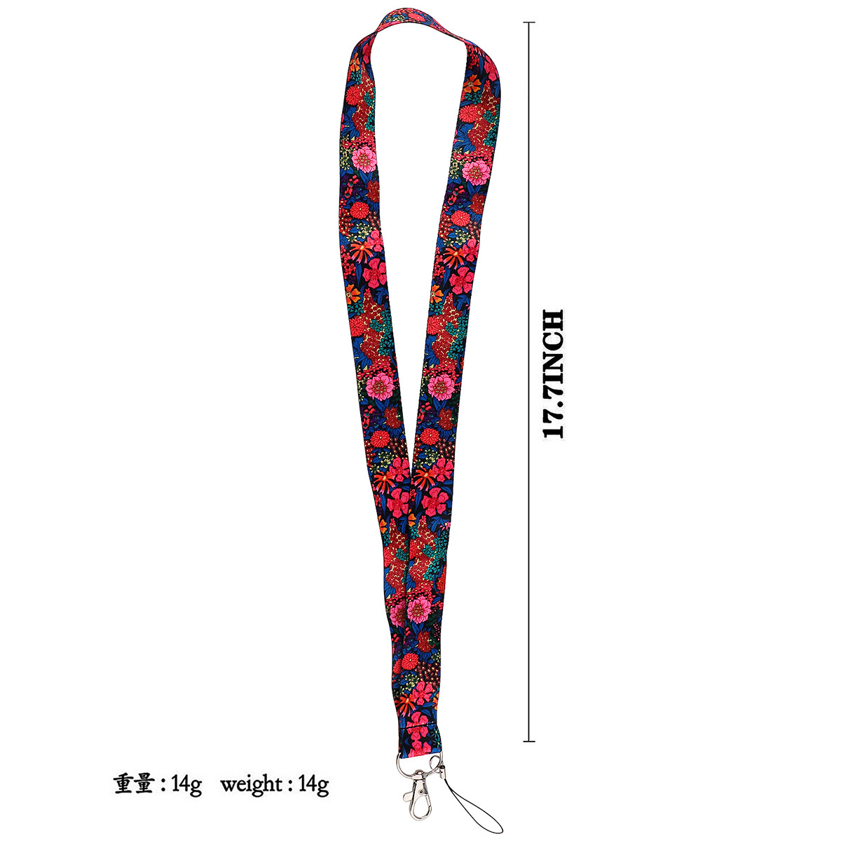Beautiful Flowers Lanyards for Key Neck Strap For Card Badge Gym Keychain Key Holder DIY Hanging Rope Keycord Phone Accessories